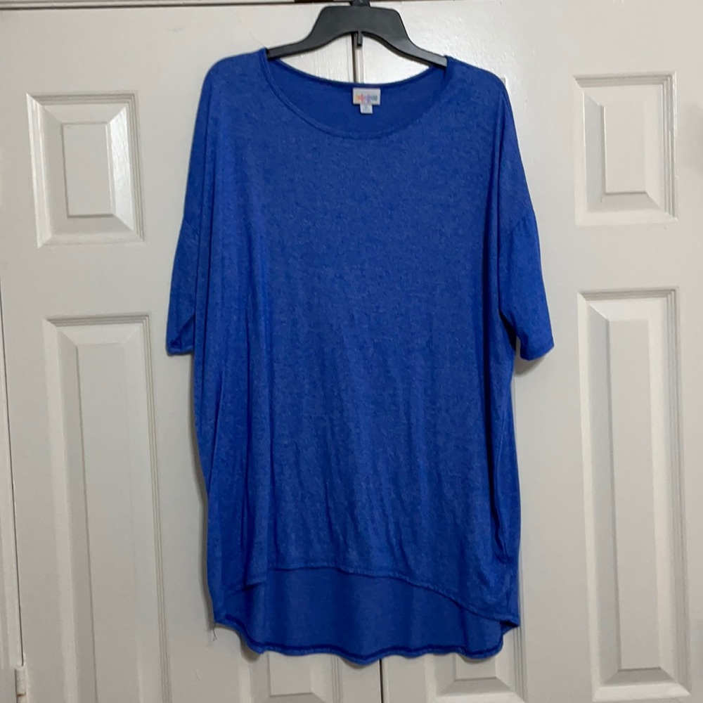 Lularoe Blue Washed top